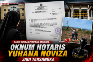 Oknum Notaris Lampung Selatan Jadi Tersangka Dugaan Penipuan
