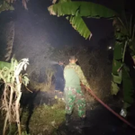 Kebakaran Lahan Tol KM 71 B Padam, Babinsa dan Damkar Bergerak Cepat